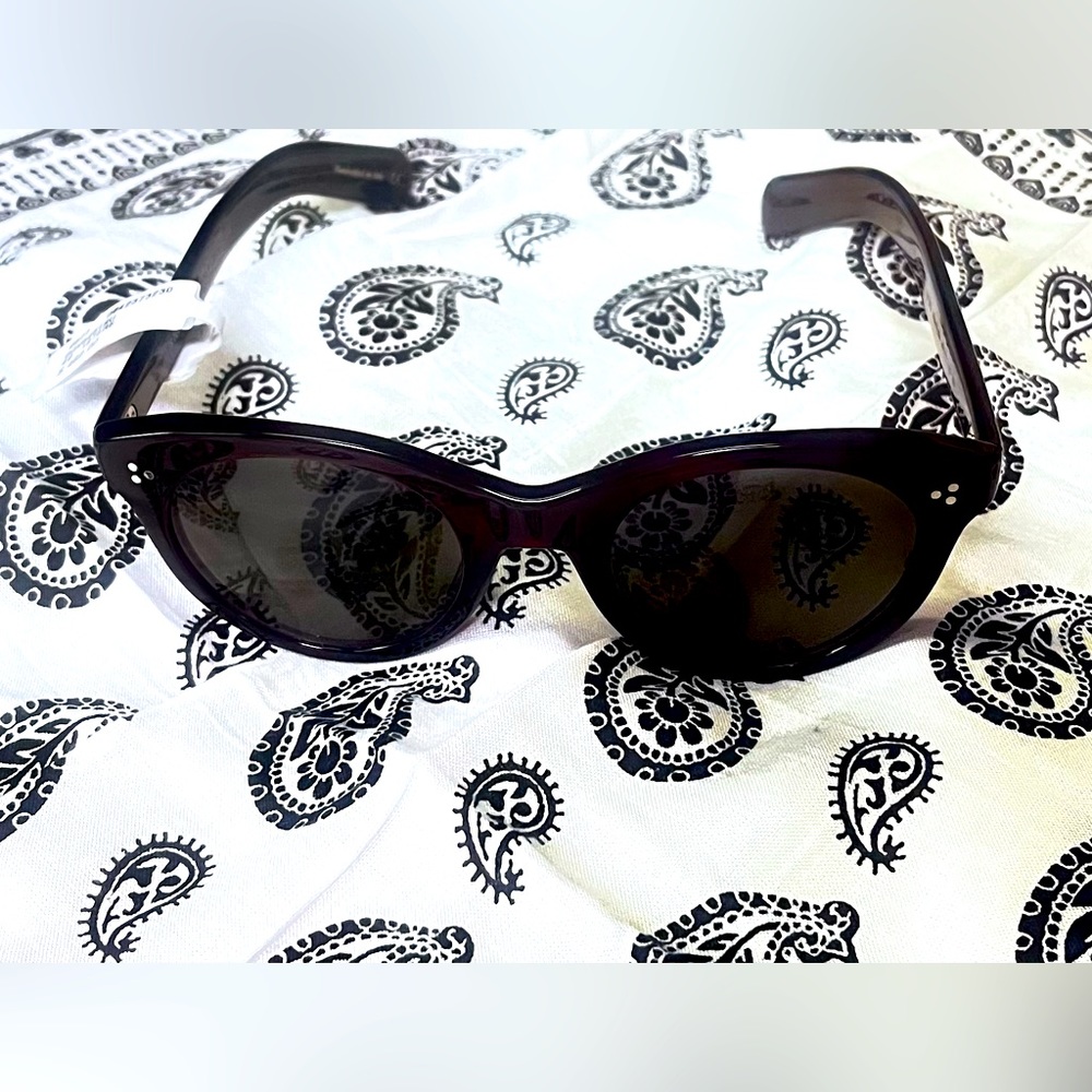 OLIVER PEOPLES sunglasses vintage glass handcrafted in Italy NWOT 49[]22 I45 3N